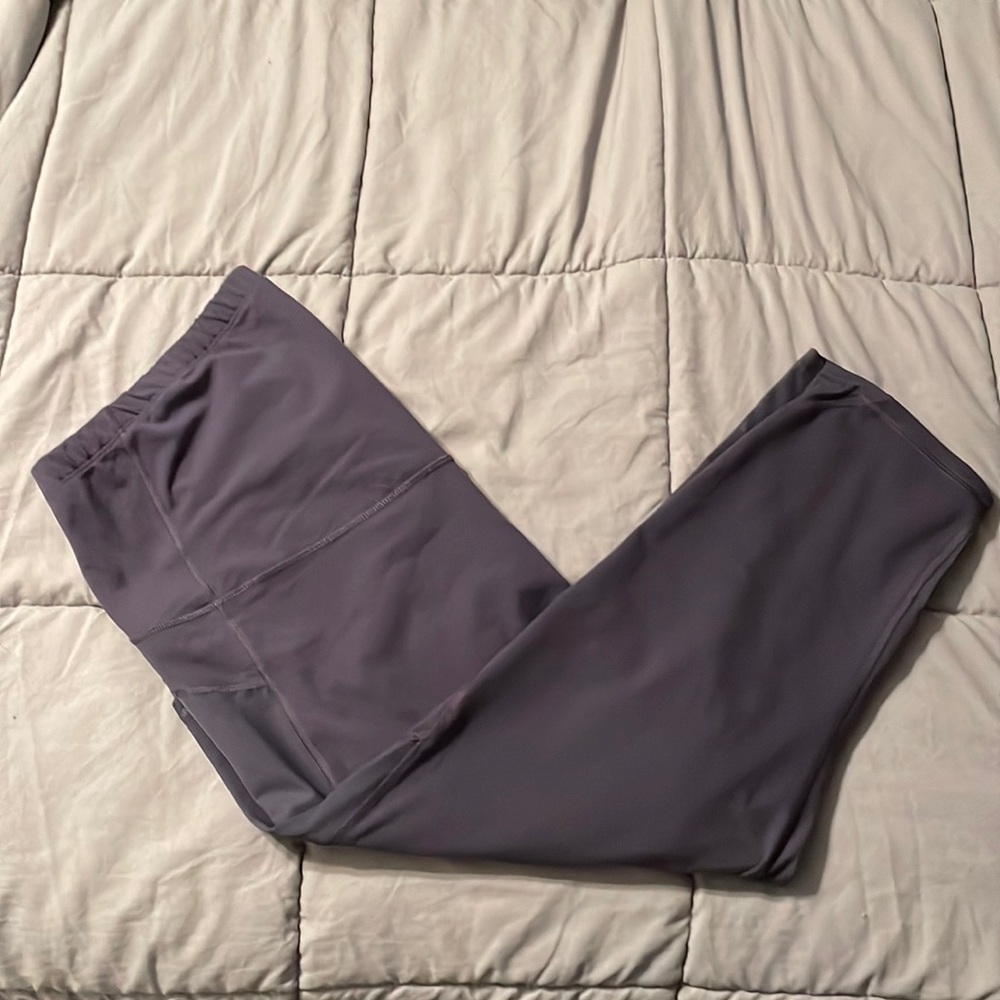 Old Navy Active Slate/Blue Maternity Capri Leggings with Side Pockets Size XXL